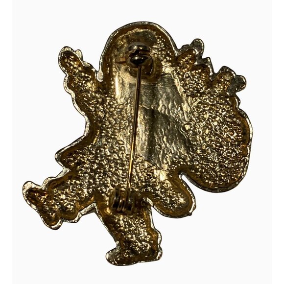 Santa Claus Enamel Vintage Brooch Pin - Picture 5 of 5
